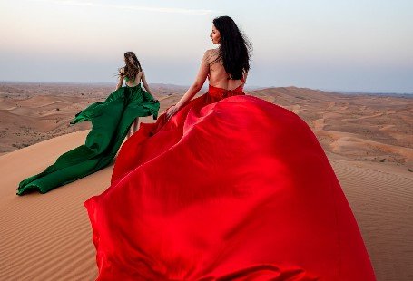 Flying Dress Desert Experience in Dubai