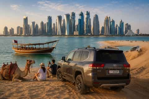 Exciting Desert Safari & Qatar City Tour Combo Experience