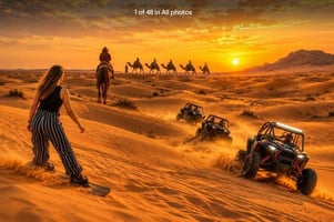 Dubai Desert Safari by Buggy or Quad Bike with VIP BBQ Dinner