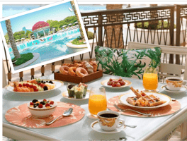 Luxury Breakfast Pool Experience at Palazzo Versace Dubai | Poolside Dining