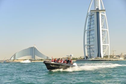 Black Boats 100-Minute Burj Al Arab Speedboat Tour Dubai | Premium Sightseeing Cruise