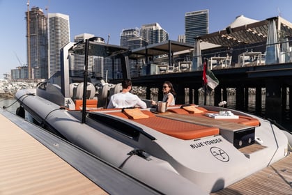 Blue Yonder Skipper 42ft Yacht Charter Dubai | Luxury Private Yacht Cruise for 8 Guests