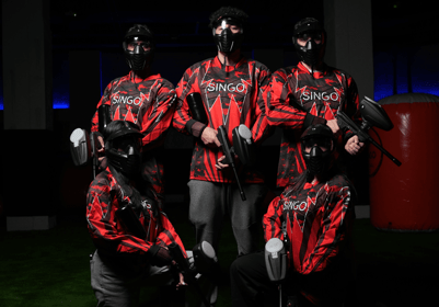 Indoor Paintball Thrills by Singo