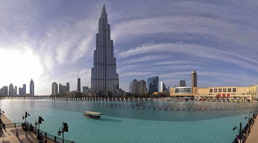 Dubai Fountain Show Lake ride from Ras Al Khaimah
