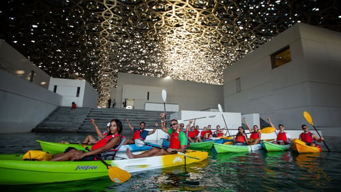 Guided Night Kayaking Tour at Louvre Abu Dhabi