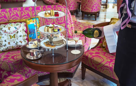 Champagne Soirée Versace High Tea Dubai | Luxury Afternoon Tea at Palazzo Versace Dubai