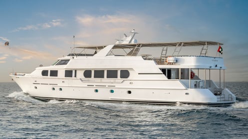 118ft Poseidon Superyacht Charter Dubai | Ultra-Luxury Private Yacht Experience
