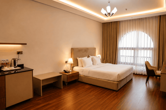 Comfortable Al Mansour Park Inn Serviced Apartment Stay in Doha, Qatar