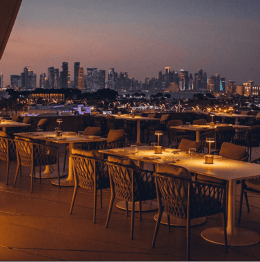 Jiwan: Modern Middle Eastern Dining with Terrace Views at the National Museum of Qatar