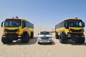 Qatar Desert Thrill: Monster Bus Adventure