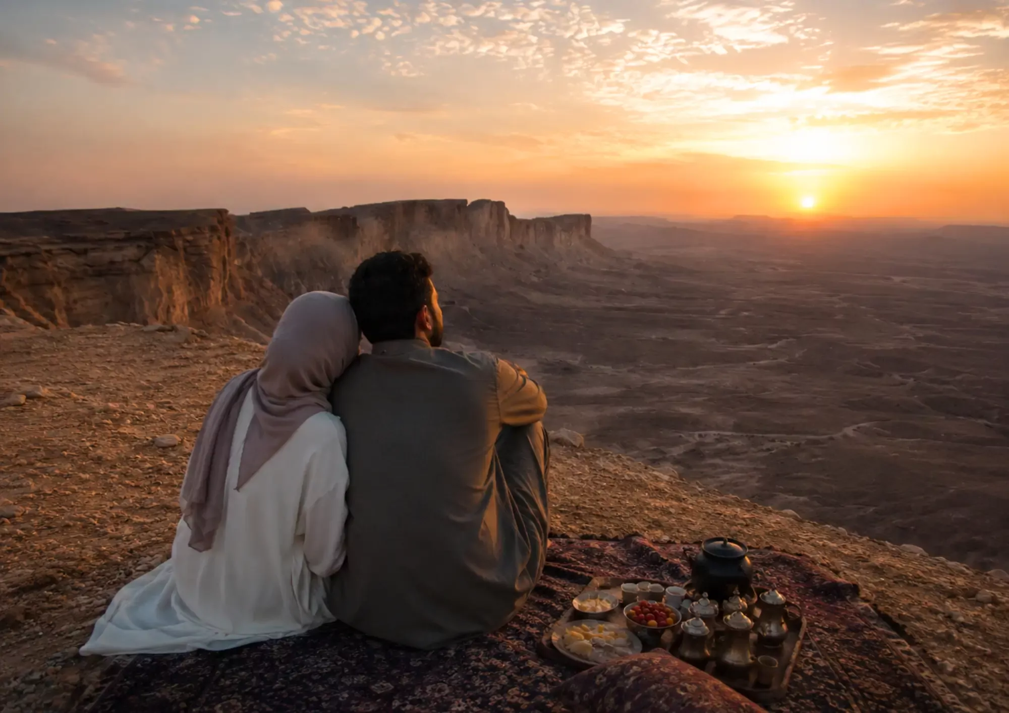Eid at the Edge of the World - A Riyadh desert escape with sunset views, and the treats we grew up with.