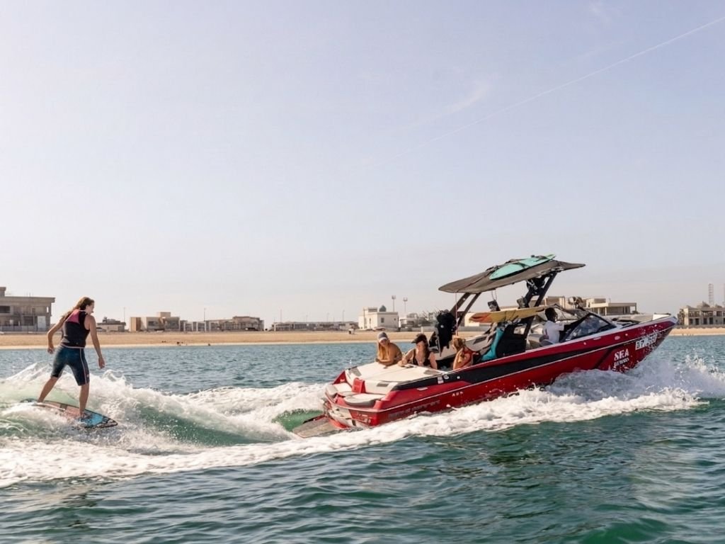 Dubai Marina Water Sports: Wake Surfing, Foiling & Boarding