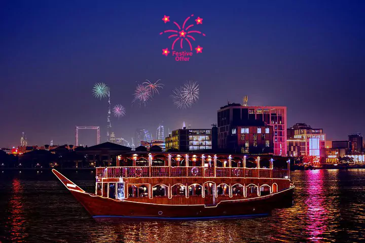 New Year's Eve 5 star Dinner Creek Cruises Festive Specials