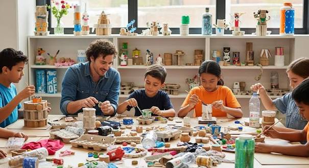 Recycling & Upcycling School Field Trip Qatar